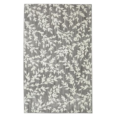 Floral Branches Gray 8 Ft X 10 Ft Area Rug 508753 The