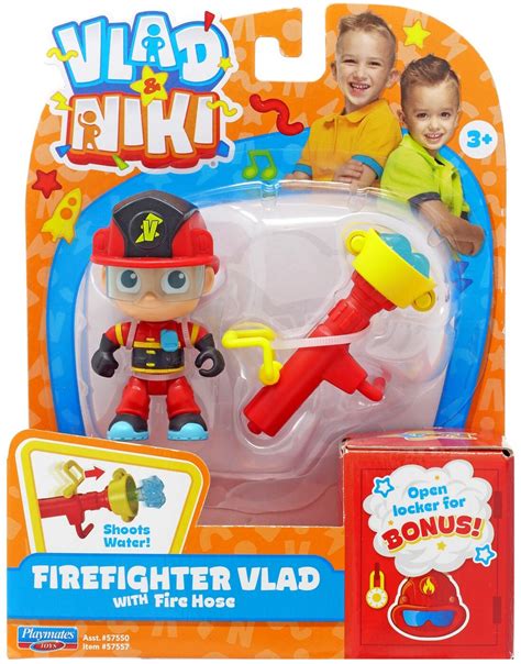 Vlad And Niki Firefighter Vlad With Fire Hose Toys N Tuck