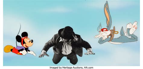 Who Framed Roger Rabbit Mickey Mouse And Bugs Bunny Production Cel Lot 94280 Heritage Auctions