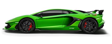 Aventador Svj Coupé Verde Mate Vista Lateral Modelos De Lamborghini