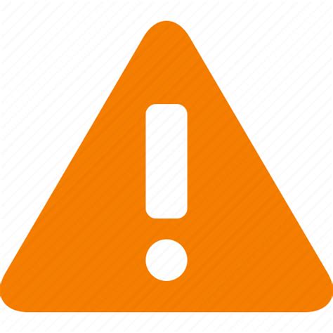 Alert Attention Caution Danger Exclamation Orange Warning Icon
