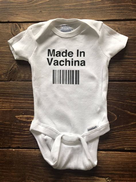 Funny Baby Onesie Made In Vachina Newborn Baby Baby Shower