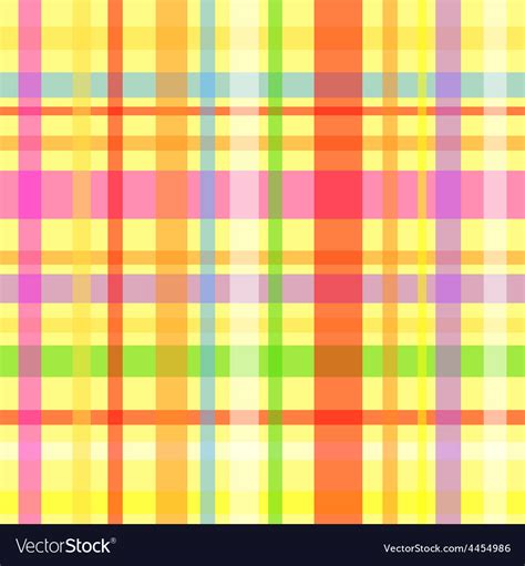 Seamless Plaid Pattern Yellow Royalty Free Vector Image
