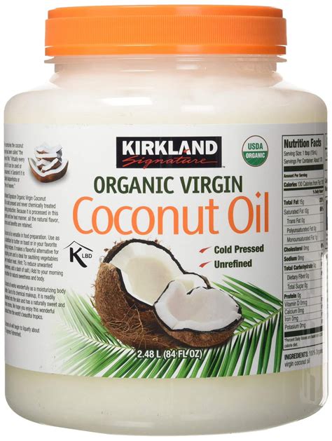 Kirkland Signature Cold Pressed Unrefined Organic Virgin Coconut Oil