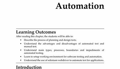 complete guide to test automation pdf