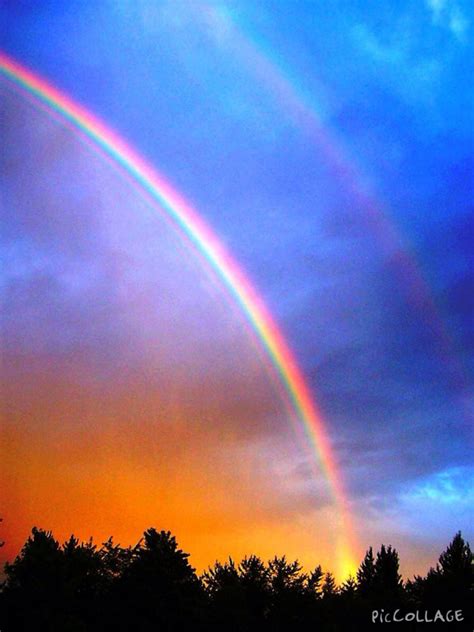 Pretty rainbow and if u look close and u can see a double rainbow | Rainbow pictures, Rainbow ...