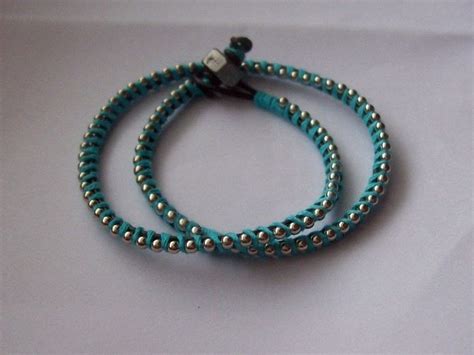 This bracelet features czech glass beads in aqua tones. 23 DIY Leather Wrap Bracelet Patterns | Guide Patterns