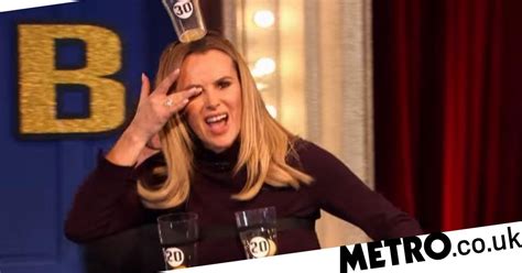 Amanda Holden Gets Ball In Her Eye Playing Ping Pong With Her Boobs Metro News