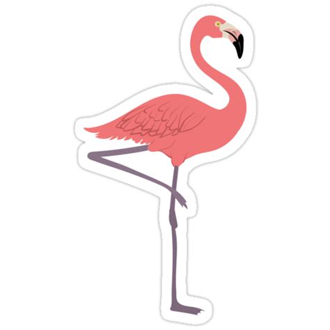 Pink Flamingo Stickers By Pepomintnarwhal Redbubble