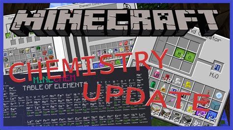 Minecraft Chemistry Update Education Edition Youtube