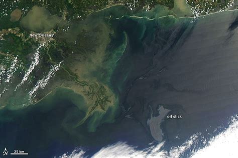Latest Satellite Images Of Oil Slick In The Gulf Of Mexico