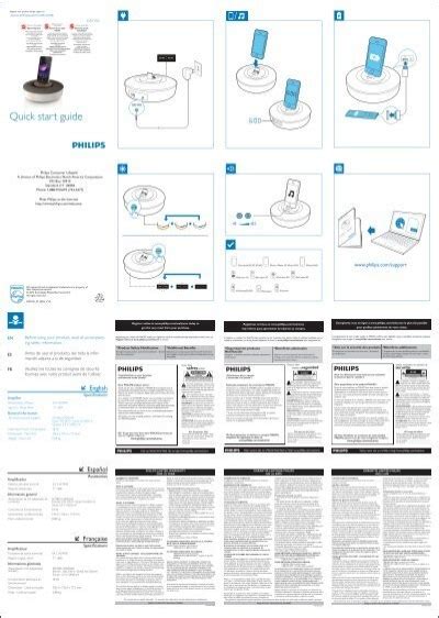 Philips Docking Speaker User Manual Esp