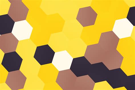 Yellow Honeycomb Pattern Psdgraphics