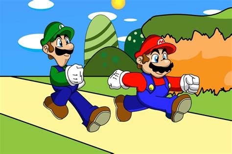 Mario And Luigi Running Animation By Koopa Master On Deviantart