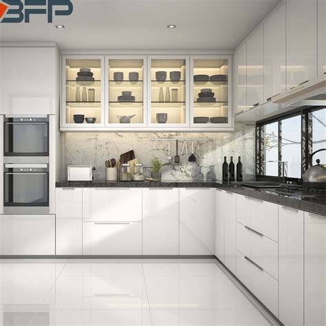 China 2021 Kitchen Design Trends L Shaped Modern Kitchen Cabinets
