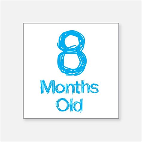 8 Month Old Stickers 8 Month Old Sticker Designs Label Stickers