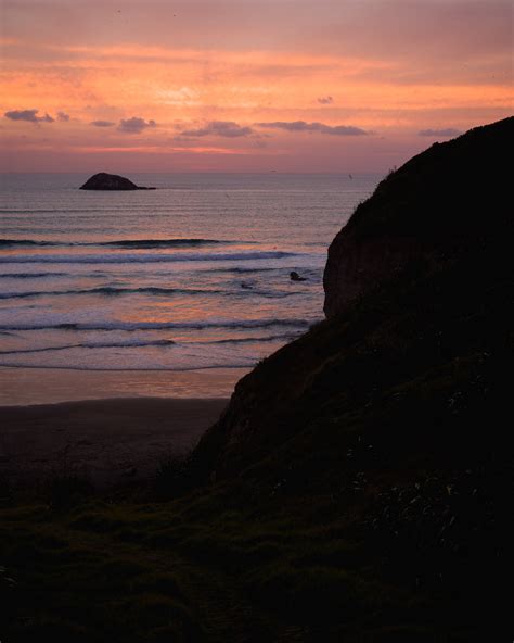 Muriwai Beach Sunset At Muriwai West Of Auckland New Zea Daniel