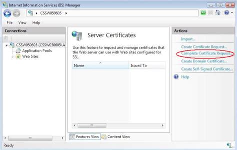 Installing A Secure Link Ssl Certificate On Microsoft Iis X