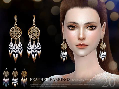 The Sims Resource S Club Ll Ts4 Earring 20f