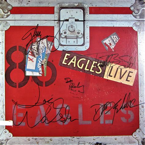 The Eagles Band Eagles Live Autographed Album Memorabilia Center