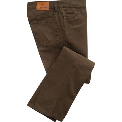 Chocolate Cotton Twill Jeans Mens Country Clothing Cordings