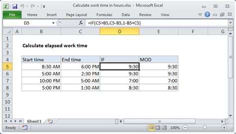 How To Calculate Hours In Excel Between Two Dates And Times Printable