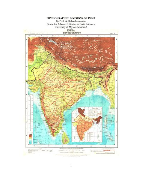 Pdf Physiographic Divisions Of India