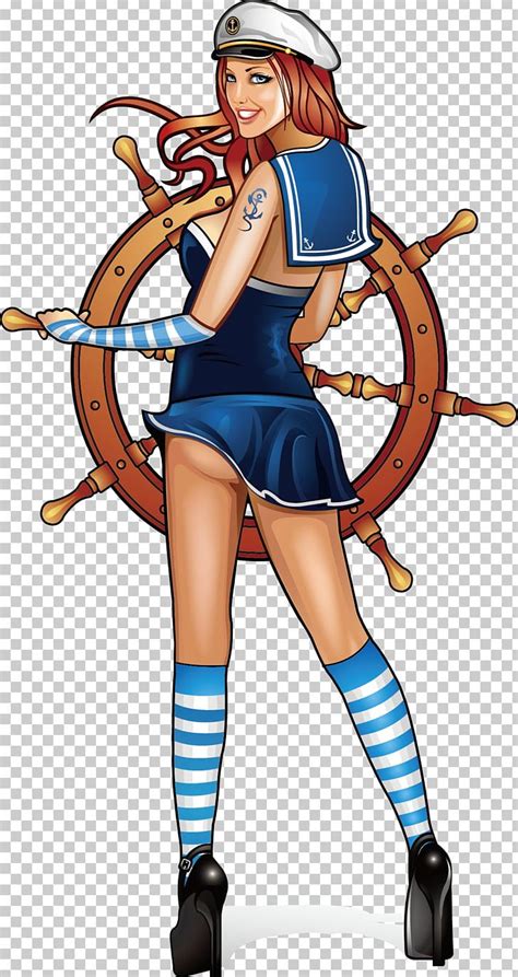 Sea Captain Cartoon Sailor Illustration Png Clipart Angry Man Anime Art Beautiful Girl