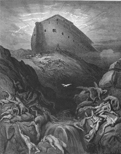 “the Dove Sent Forth From The Ark” By Gustave Doré “the Holy Bible With