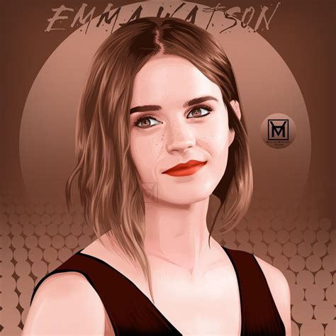 Emma Watson Harry Potter Illustrations Contour Line Marvel Girls