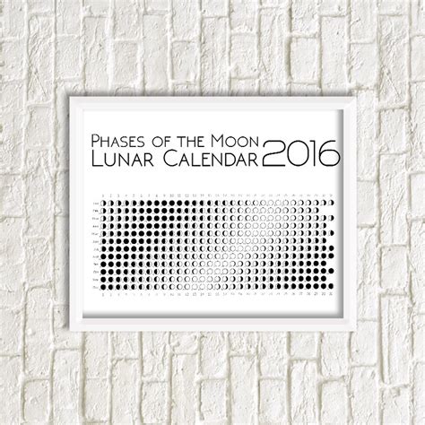 Printable Moon Calendars