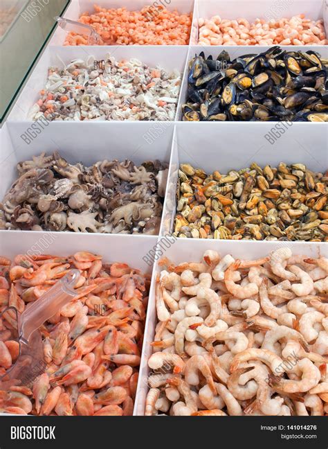 Frozen Seafood On Image And Photo Free Trial Bigstock