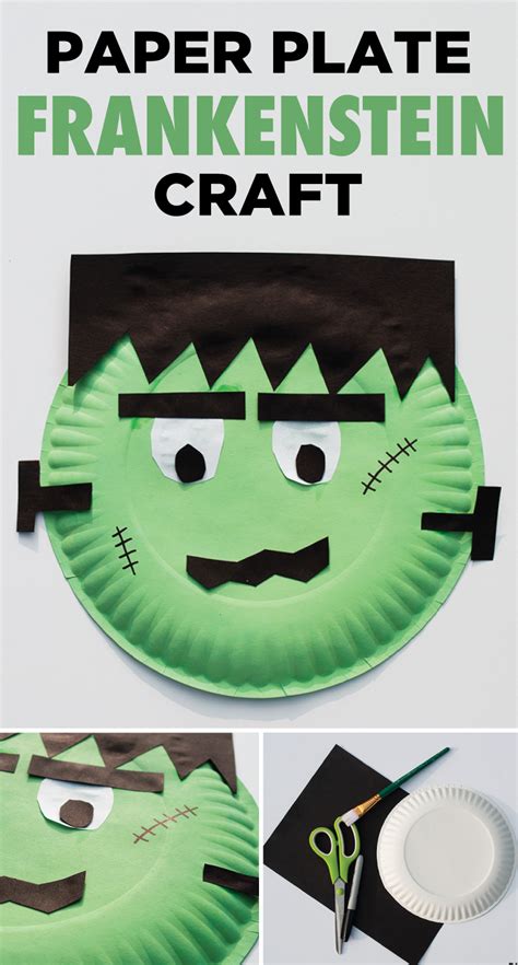Frankenstein Paper Plate Craft Halloween Paper Plate Crafts
