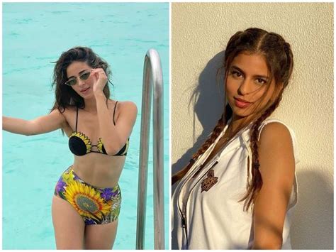 Suhana Khan Is All Hearts For Bestie Ananya Pandays Stunning Bikini Photos From The Maldives