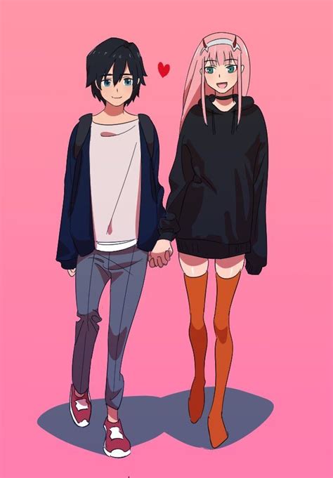 Two Anime Characters Are Holding Hands