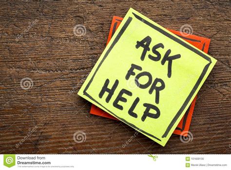 Ask For Help Advice Or Reminder Stock Photo - Image of help, reminder ...