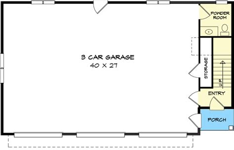 Craftsman Carriage House Plan With 3 Car Garage 360074dk
