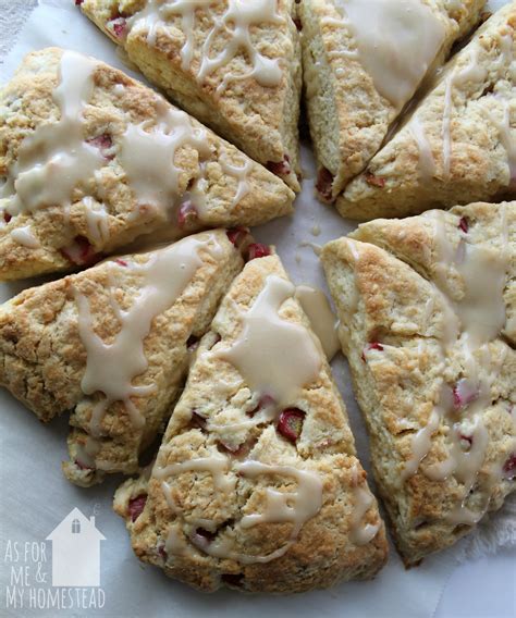 Proven Methods For Rhubarb Scones In 2024 - rhubarb-scones-3 - As For Me and My Homestead