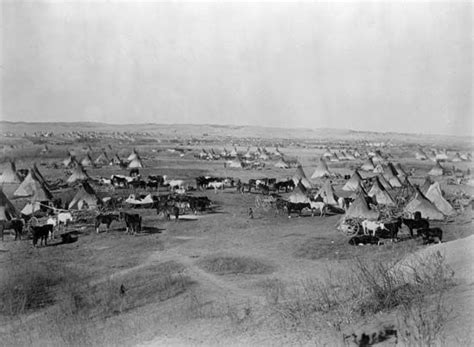 Indian Reservation Lakota Camp Near Pine Ridge Indian Reservation South Dakota 1891