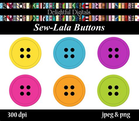 Button Clipart Sew Clipart Sewing Clipart Button Clip Art Button