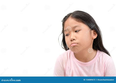 Cute Asian School Girl Bored And Tired Boredom Stock Photo Image Of