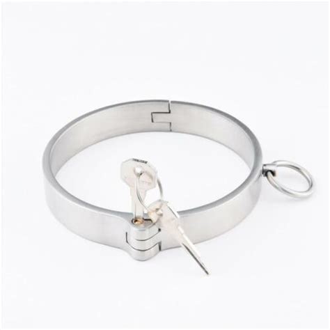 Solider 304 Edelstahl Halskorsett Abschließbar Bondage Halsband Halskette Ebay