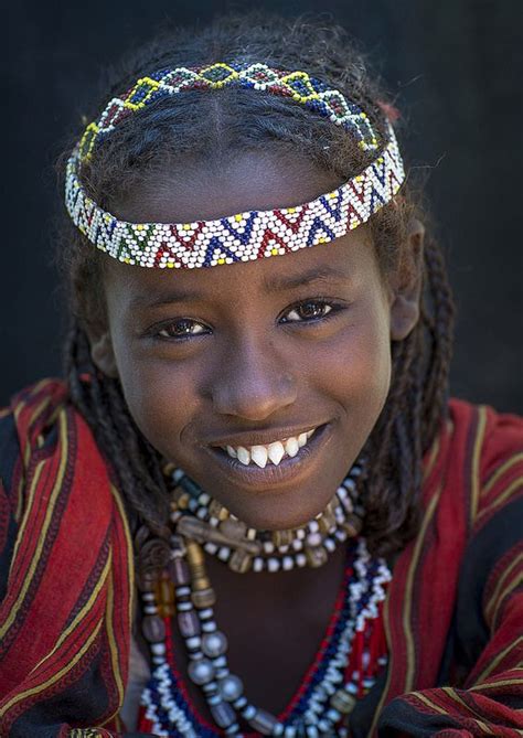 Afar Tribe Woman With Sharpened Teeth Assaita Afar Regional State