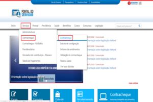 Portal Do Servidor Ba Como Emitir Contracheque Online Consultar