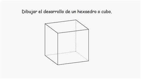 Cómo Dibujar El Desarrollo Del Hexaedro O Cubo Tutorial Muy Fácil