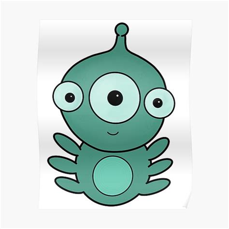 Three Eyed Alien From Neptune Poster For Sale By Art Stickers