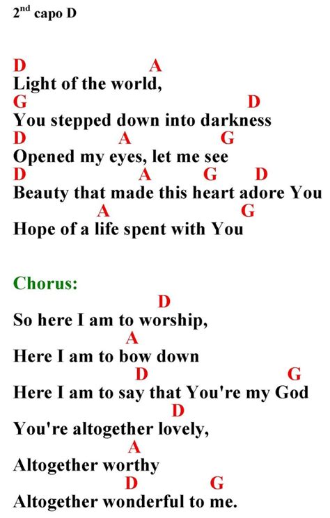 Sing And Praise Here I Am To Worship Darlene Zschech Lyrics And