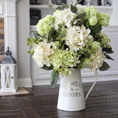 Luxury artificial flower arrangements & plants. 13 Recommended Faux Hydrangea Arrangement In Clear Glass ...