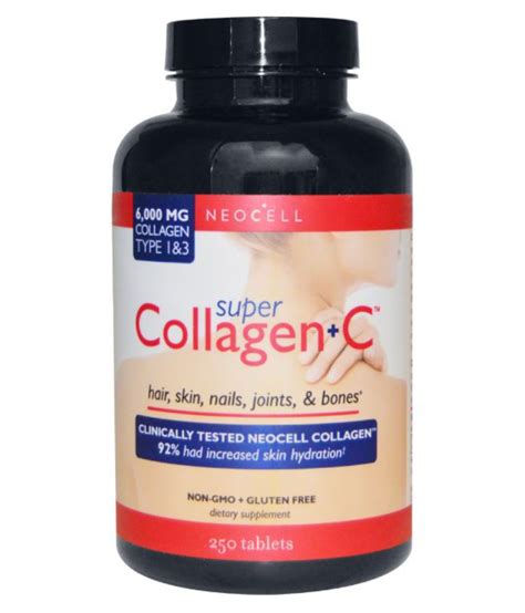 Neocell Super Collagen+C 6000mg Collagen 250 Tablets 0 mg ...