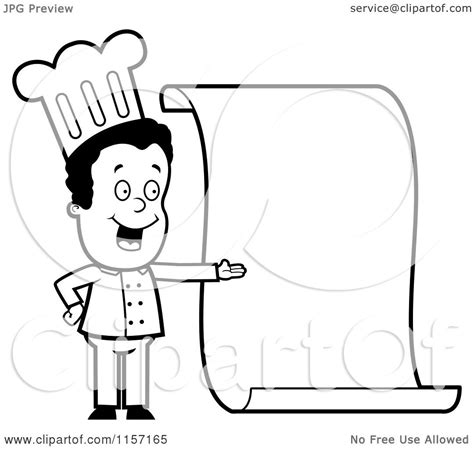 Coloring pages for kids of all ages. Cartoon Clipart Of A Black And White Friendly Female Chef ...
